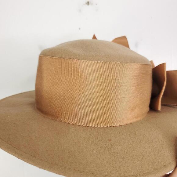 Joe Bill Miller Hat Womens Michael Howard Wool Tan Miss Daisy Old Money Church - Picture 4 of 9